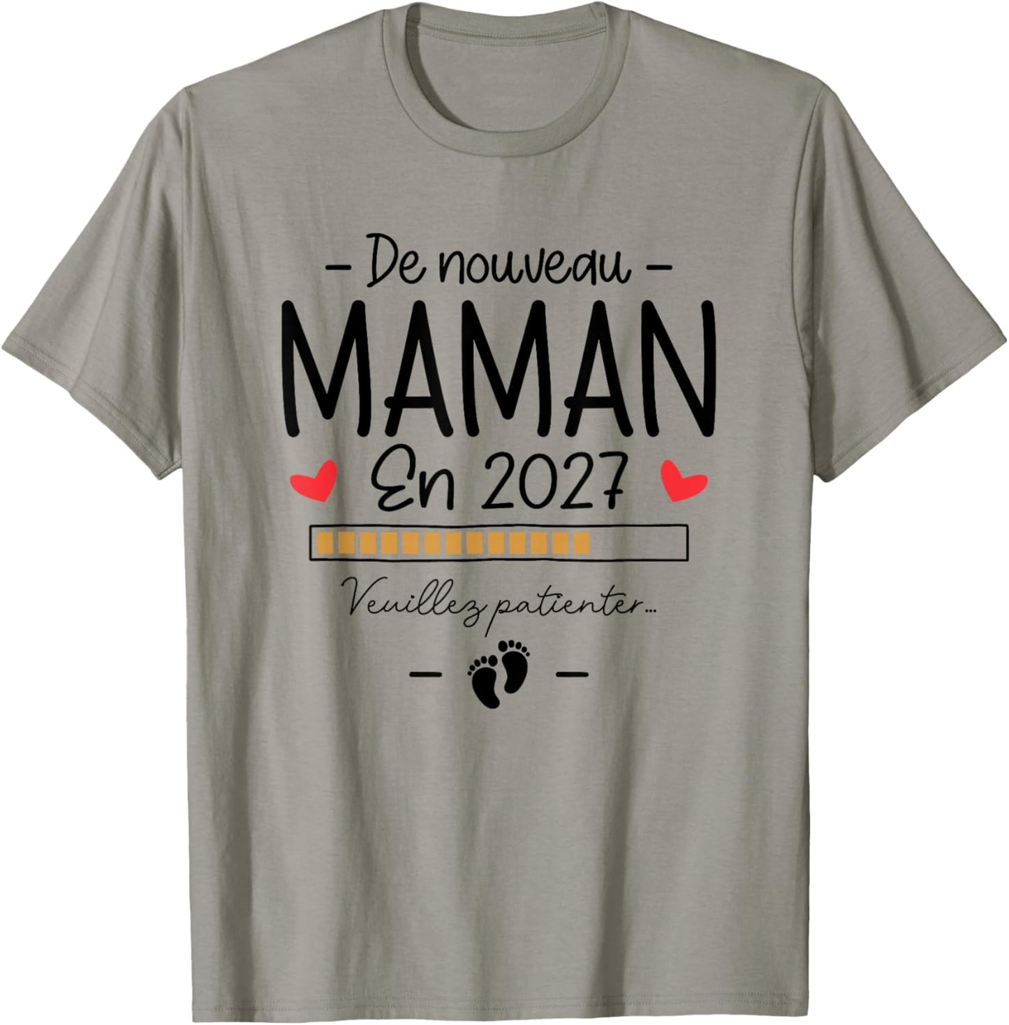 De Nouveau Maman 2027 - Annonce Grossesse pour la 2ème Fois T-Shirt - T-Shirt | Sand