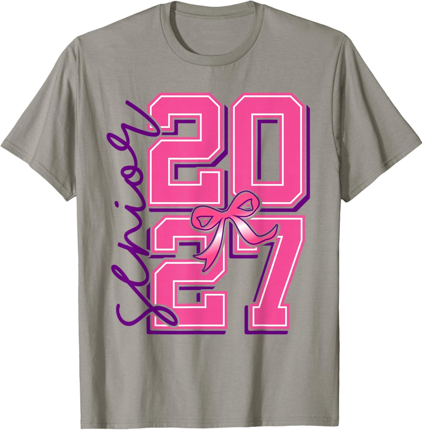 Senior Graduate Class 2027 The Final Year Pink fpr Girls T-Shirt - T-Shirt | Sand
