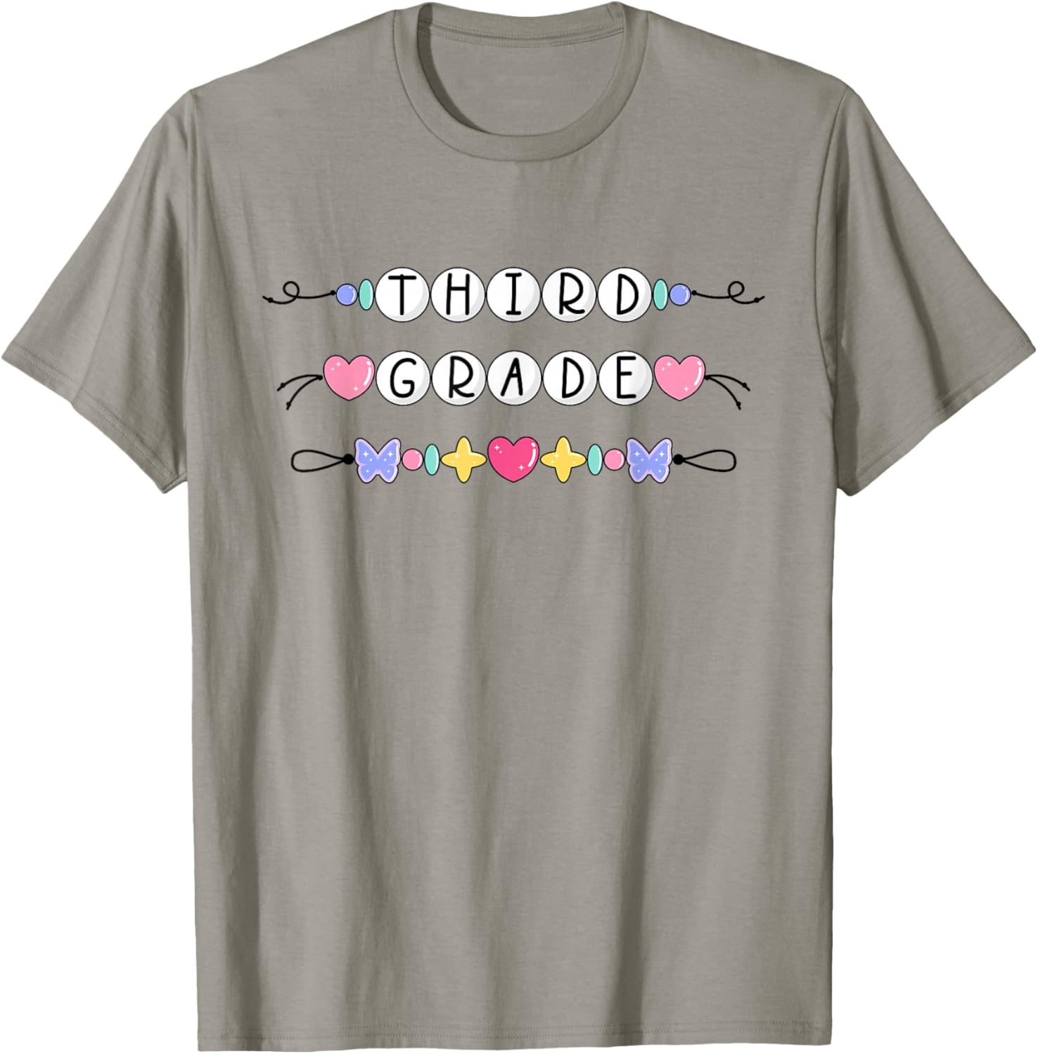 Third Grade Girls Boys Teacher Team 3rd Squad T-Shirt - T-Shirt | Sand