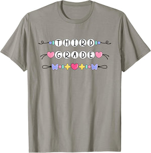 Third Grade Girls Boys Teacher Team 3rd Squad T-Shirt - T-Shirt | Sand