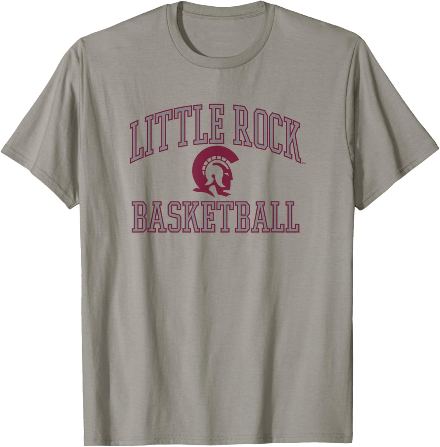Arkansas Little Rock Trojans Basketball Screen White T-Shirt - T-Shirt | Sand