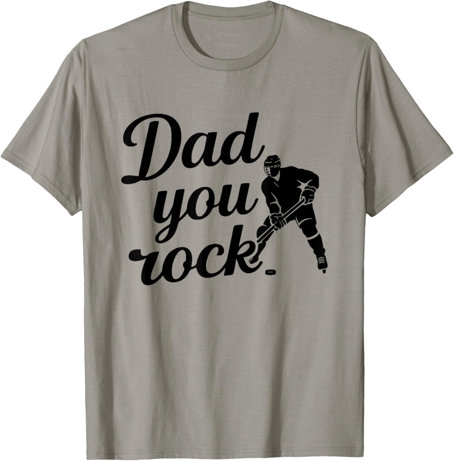 Cool Ice Hockey Playing Dad T-Shirt - T-Shirt | Sand