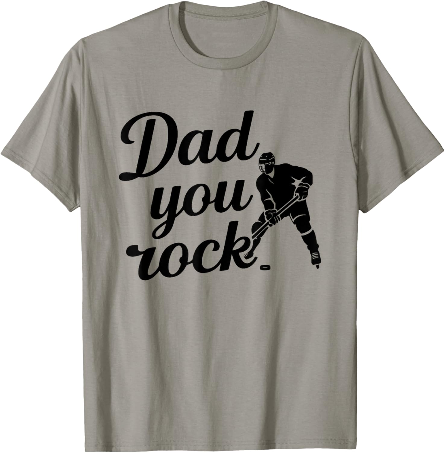 Cool Ice Hockey Playing Dad T-Shirt - T-Shirt | Sand