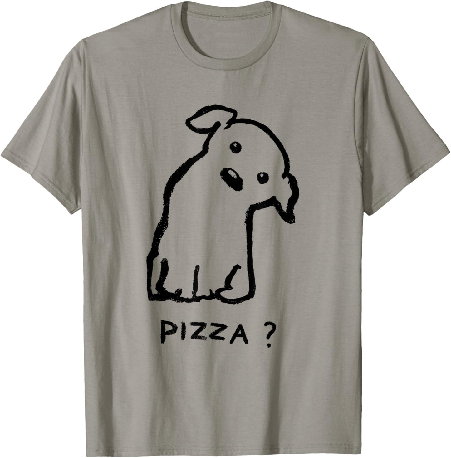 Threadless Fox Shiver Is it Pizza time? Graphic T-Shirt - T-Shirt | Sand