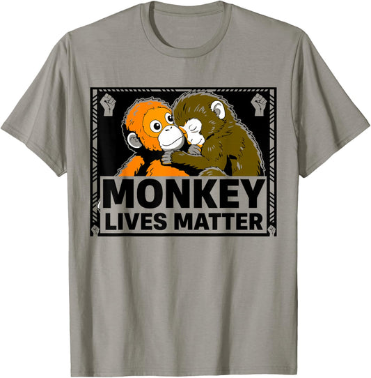 Monkey Lives Matter | Punch-kun Viral Meme Cute Punch Monkey T-Shirt - T-Shirt | Sand