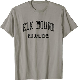 Elk Mound High School HS Elk Mound WI Vintage Sports T-Shirt - T-Shirt | Sand
