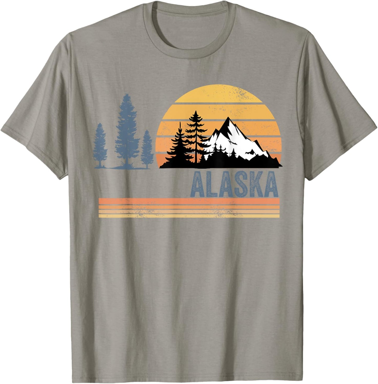 Alaska Souvenir Alaskan Vacation Vintage Travel Men Women T-Shirt - T-Shirt | Sand
