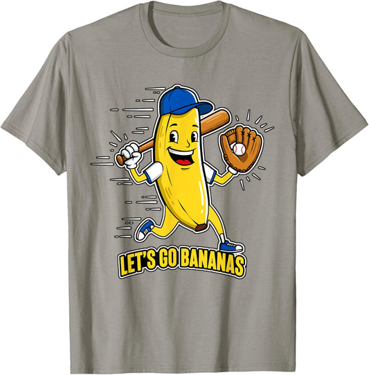 Funny Banana Shirts Gift Fruit Lovers Boys Lets Go Bananas T-Shirt - T-Shirt | Sand