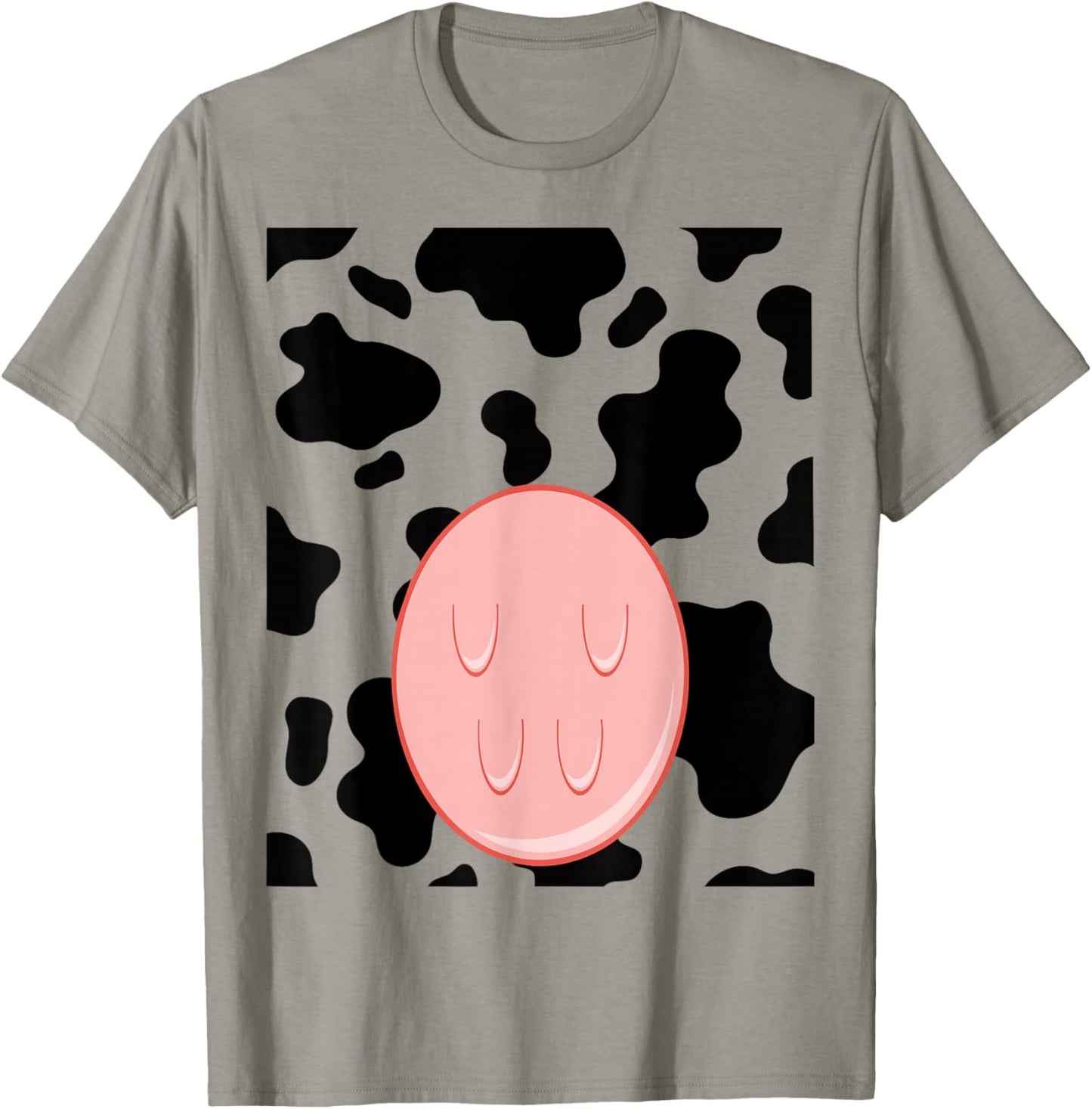Cow Shirt Adult Kids Men Women Cow Costume T-Shirt - T-Shirt | Sand
