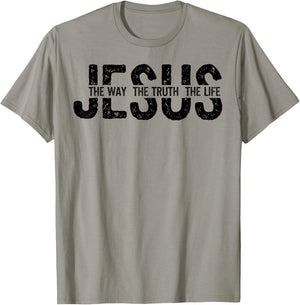 Jésus Chrétien Croyant Religieux Foi Bible Verse Église T-Shirt - T-Shirt | Sand