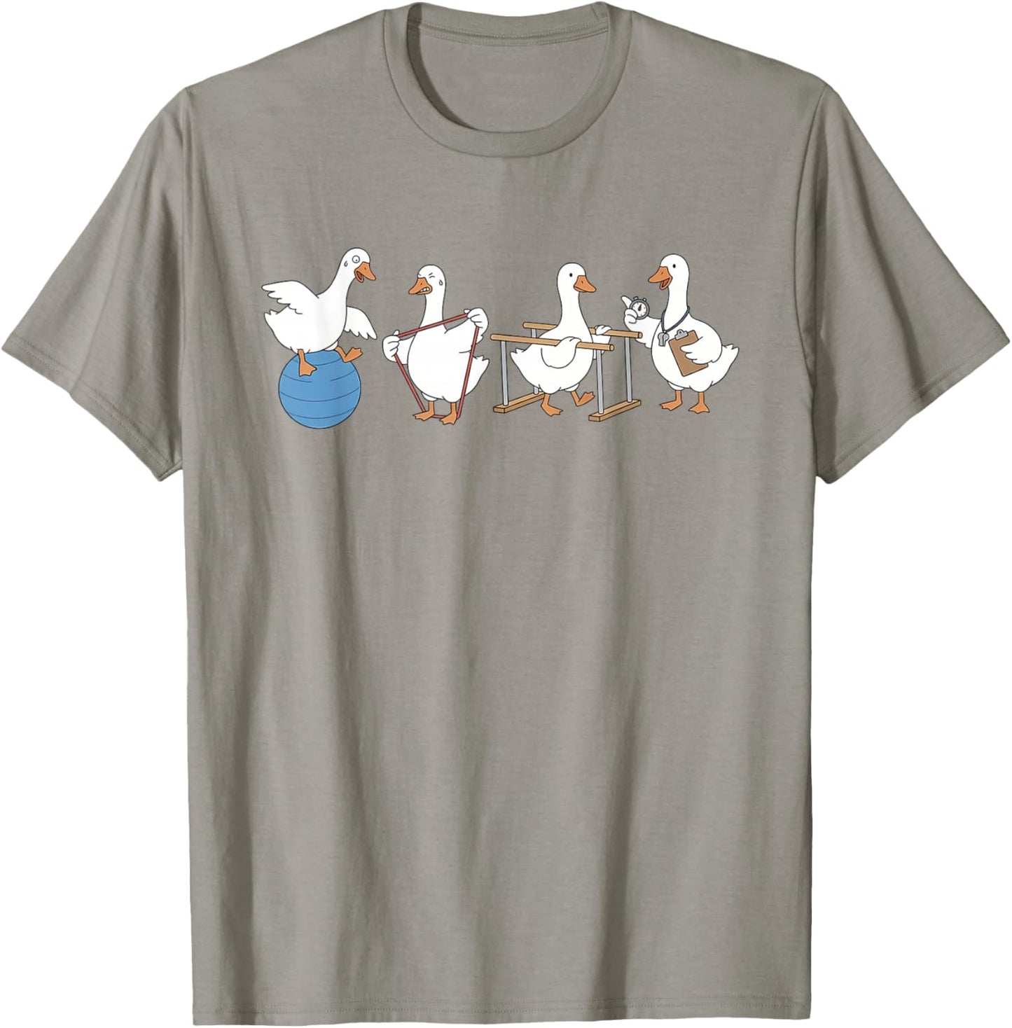 Funny Goose Physical Therapy Rehab Medical PT PTA T-Shirt - T-Shirt | Sand