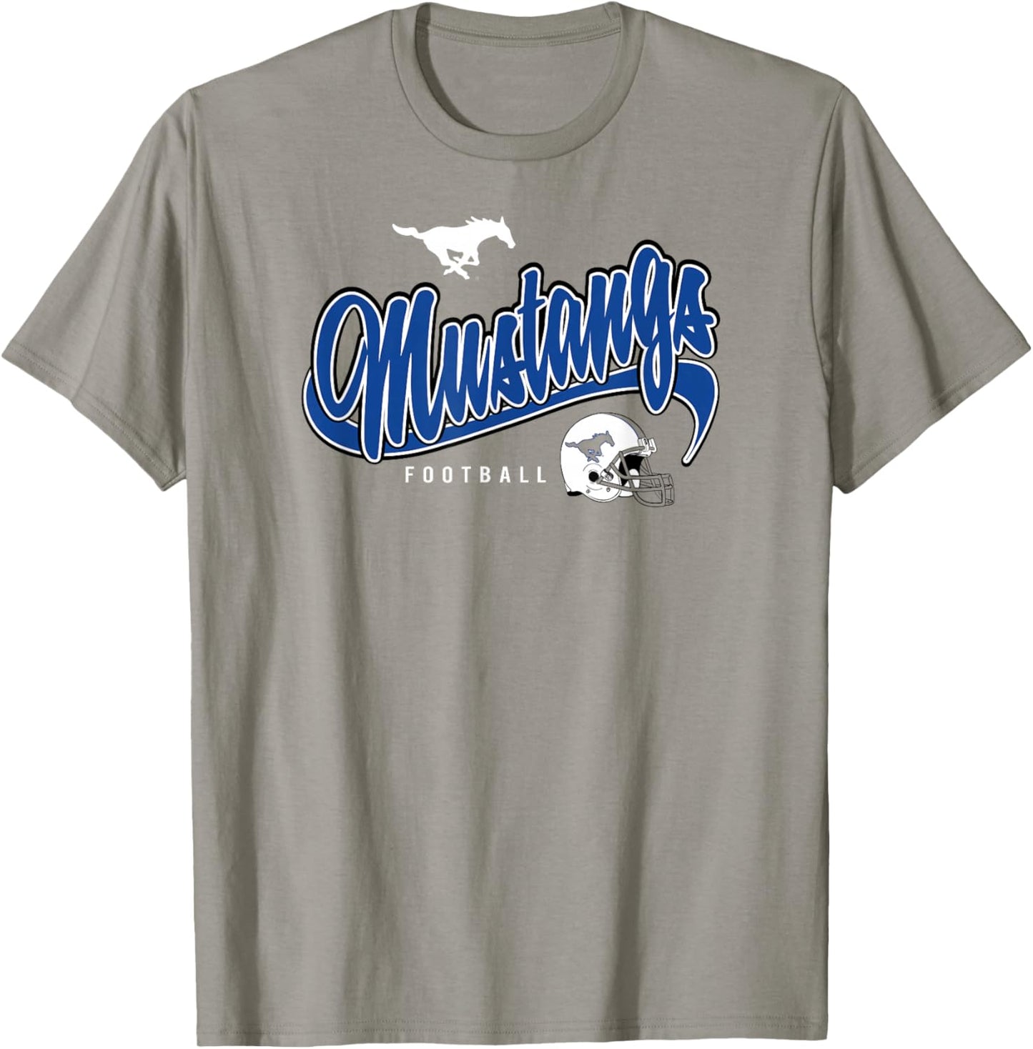 SMU Mustangs Football Goodness Red Officially Licensed T-Shirt - T-Shirt | Sand