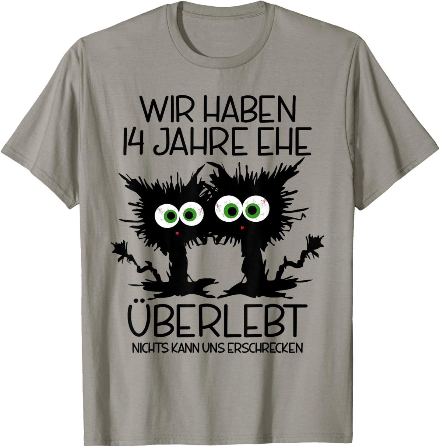 14. Hochzeitstag Elfenbeinhochzeit Ehe 14 Jahre Verheiratet T-Shirt - T-Shirt | Sand