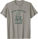 Let The Shenanigans Begin Funny Bear On Bike Cyclist Gift T-Shirt - T-Shirt | Sand