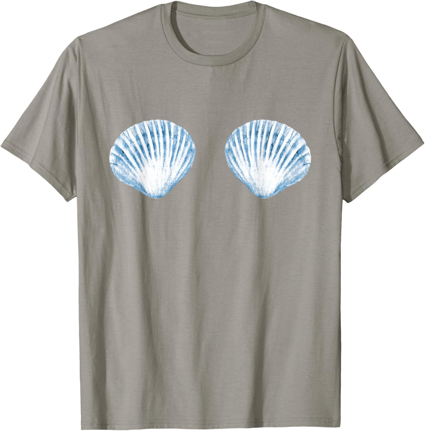 Mermaid Seashell Bachelorette Seashells Bridal Coastal Bra T-Shirt - T-Shirt | Sand
