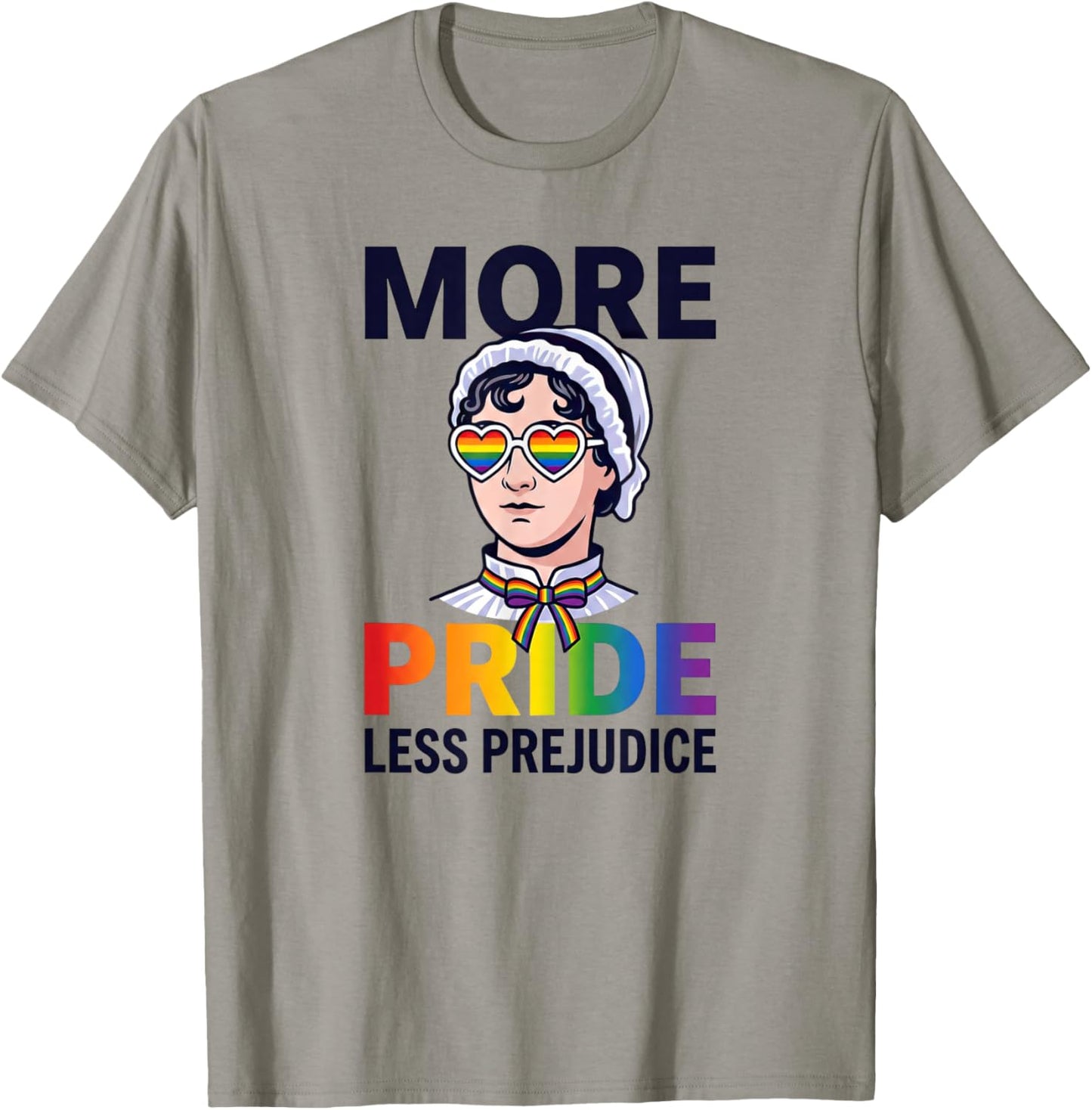 LGBT Gay Proud Ally Pride Month More Pride Less Prejudice T-Shirt - T-Shirt | Sand