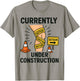 Knee Surgery Recovery Humor Currently Under Construction T-Shirt - T-Shirt | Sand