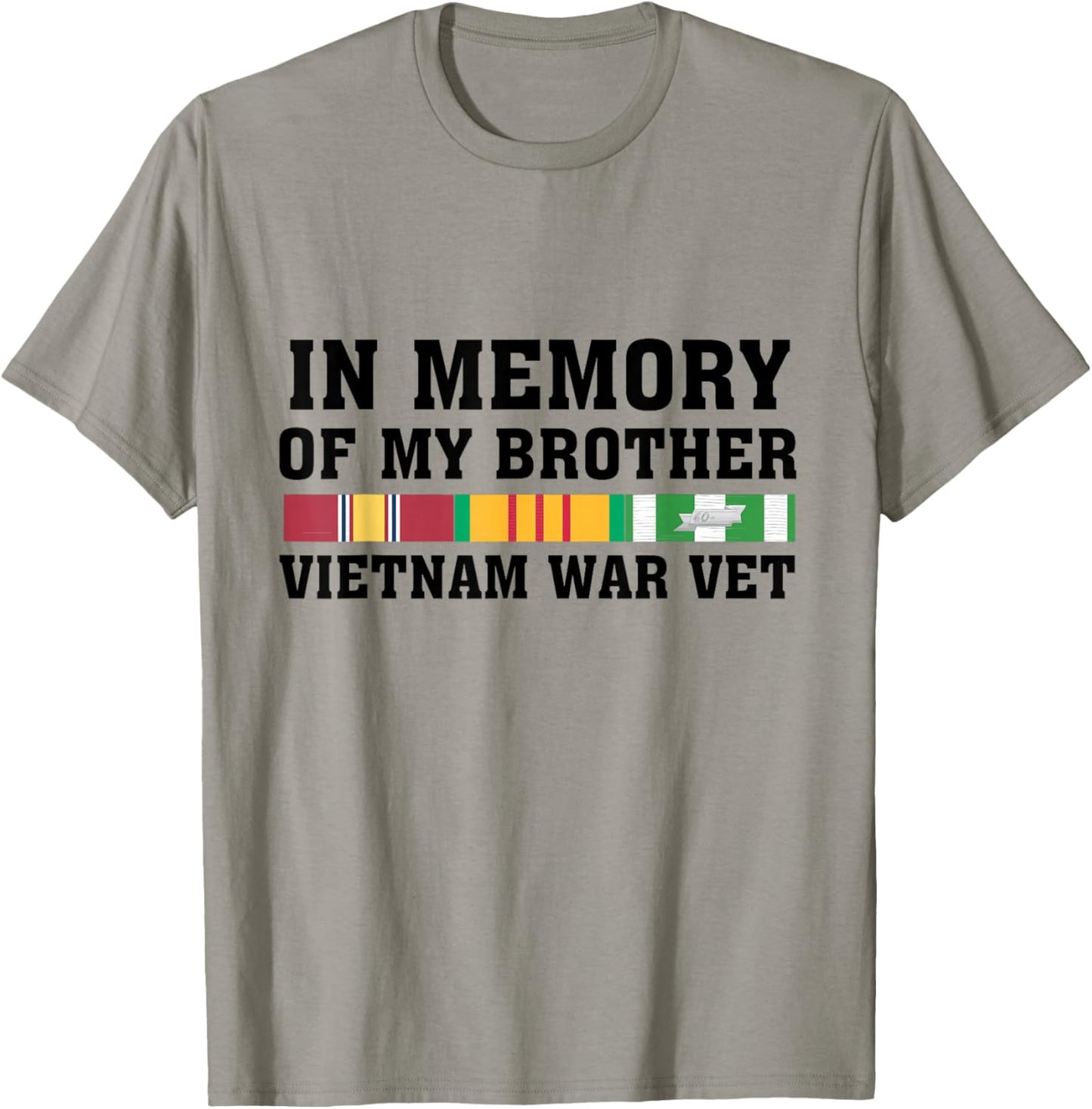 In Memory Of My Brother Vietnam War Vet US Veteran T-Shirt - T-Shirt | Sand