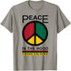 Peace In The Hood | Retro Graphic 1990's Vintage T-Shirt - T-Shirt | Sand