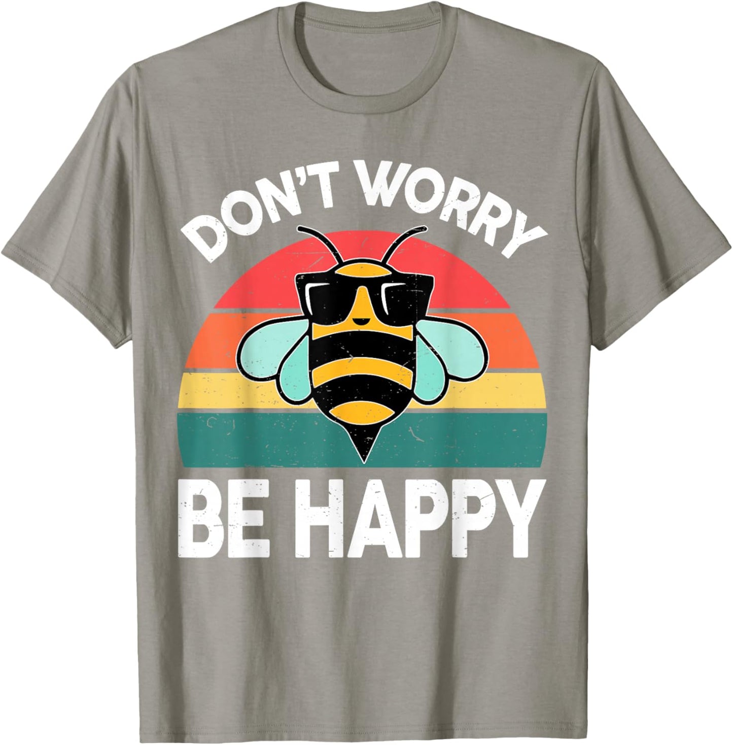 Toddler Bumble Don't Worry Bee Happy-Shirt Women BumbleBee T-Shirt - T-Shirt | Sand