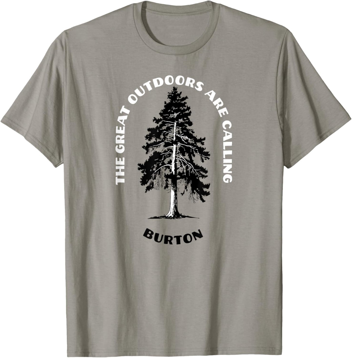 Burton The Great Outdoors Are Calling Tree Nature T-Shirt - T-Shirt | Sand