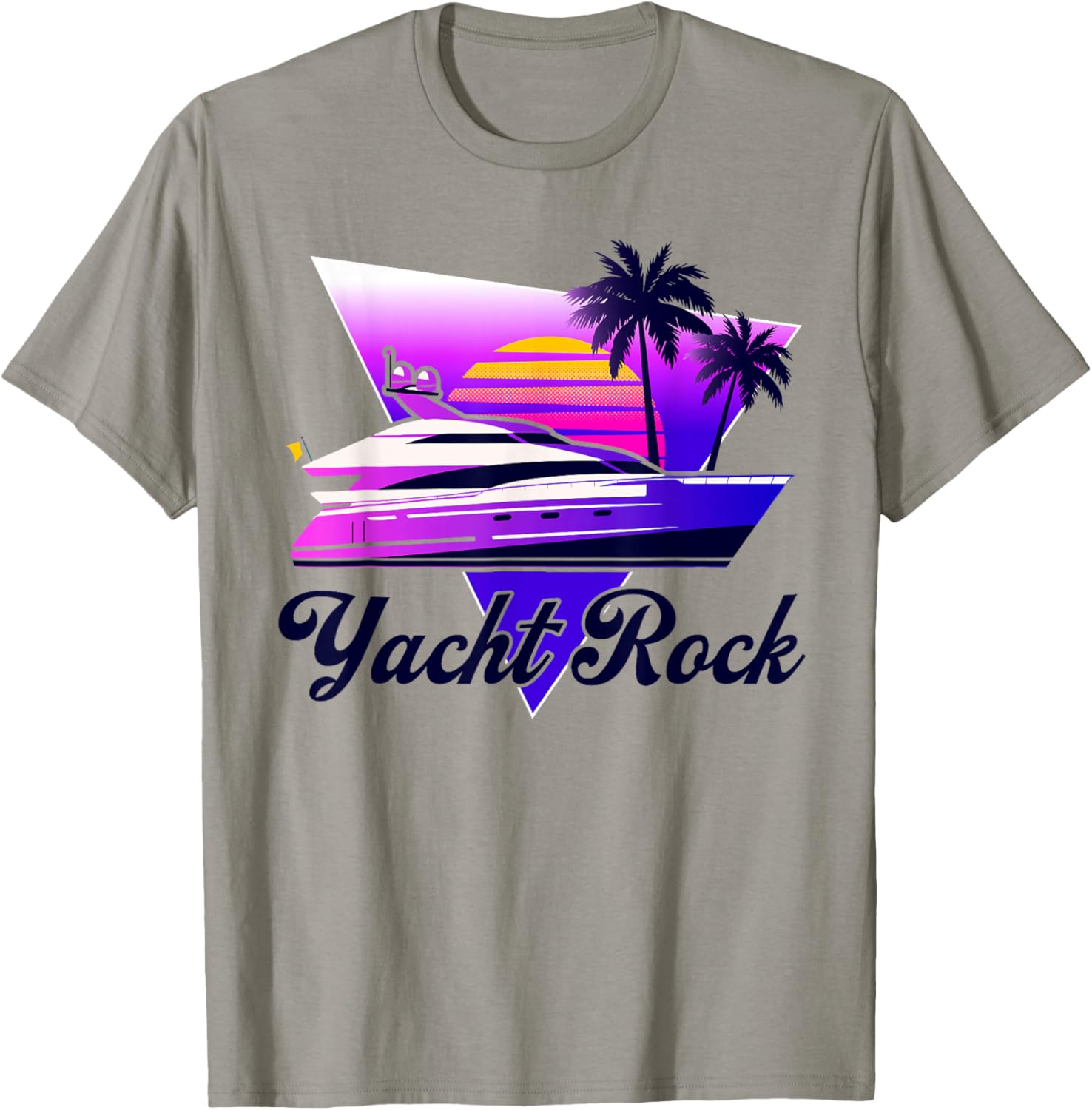 Yacht Rock Party Retro Style, 70s 80s Soft Rock Retro, Fun T-Shirt - T-Shirt | Sand