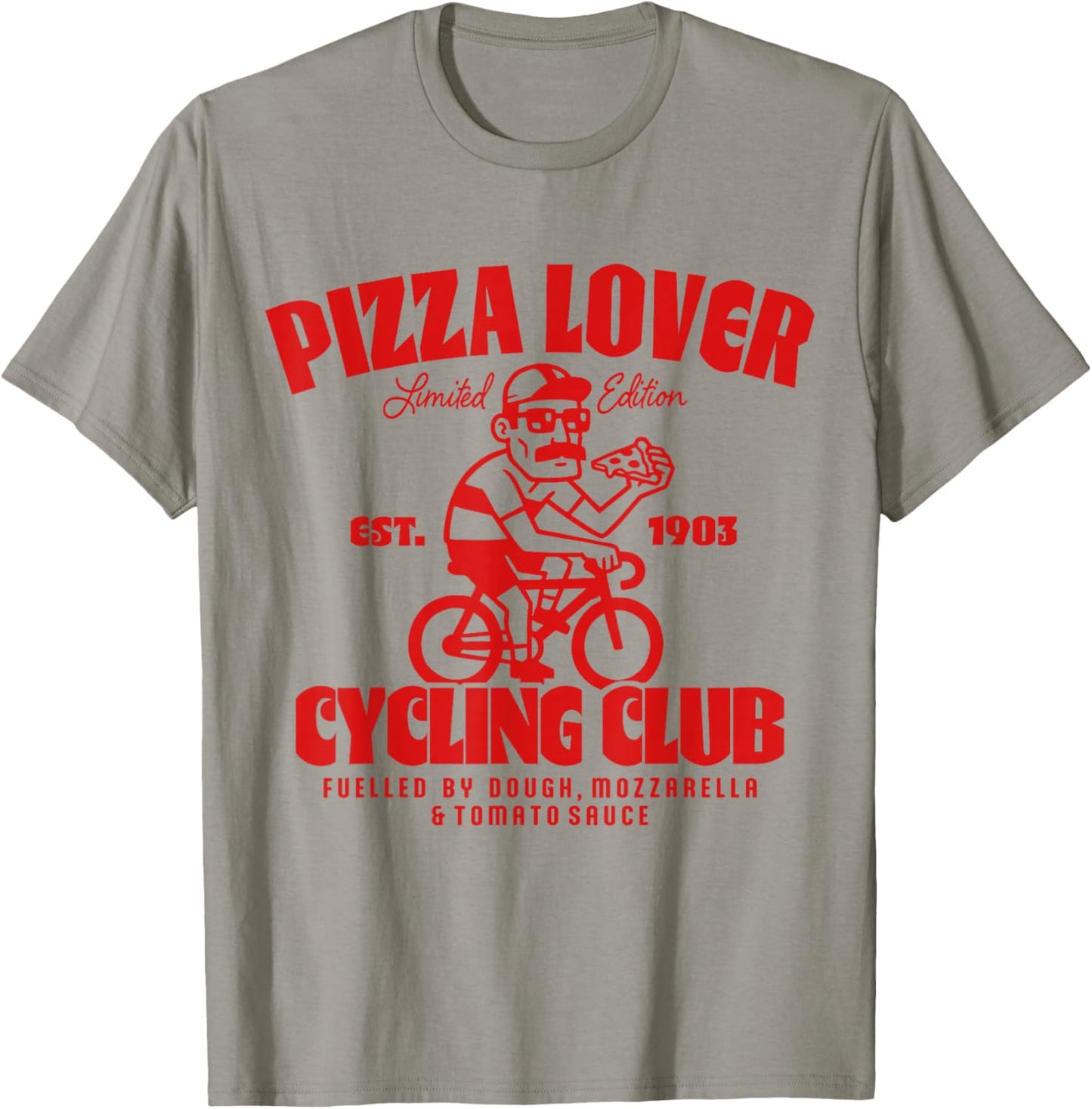 Pizza Lover Rennrad Club Fahrrad Radsport T-Shirt - T-Shirt | Sand