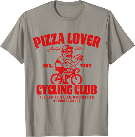 Pizza Lover Rennrad Club Fahrrad Radsport T-Shirt - T-Shirt | Sand