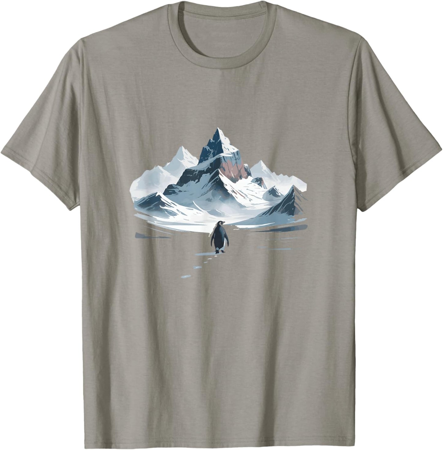 Penguin, But Why Go to the Mountains? Penguins Meme T-Shirt - T-Shirt | Sand