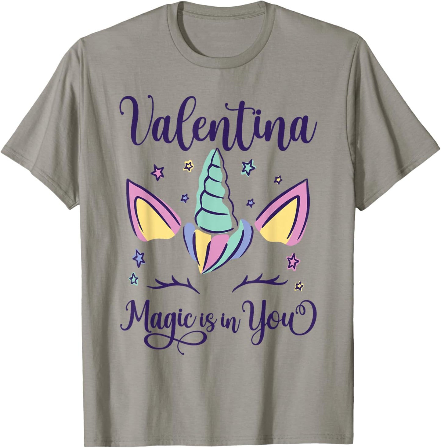 First Name Valentina Personalized I Love Valentina T-Shirt - T-Shirt | Sand