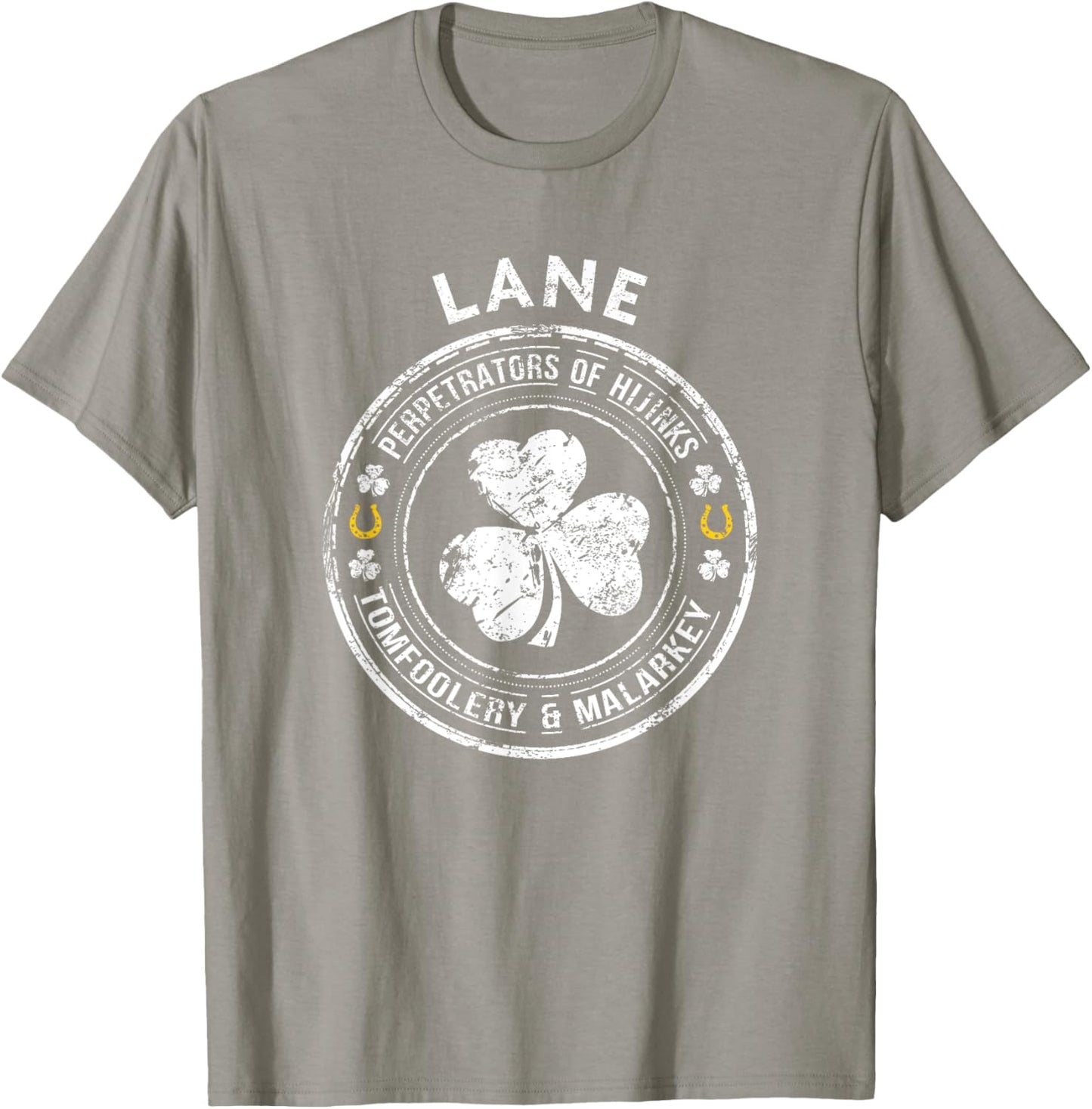 Lane Irish Family Name T-Shirt - T-Shirt | Sand
