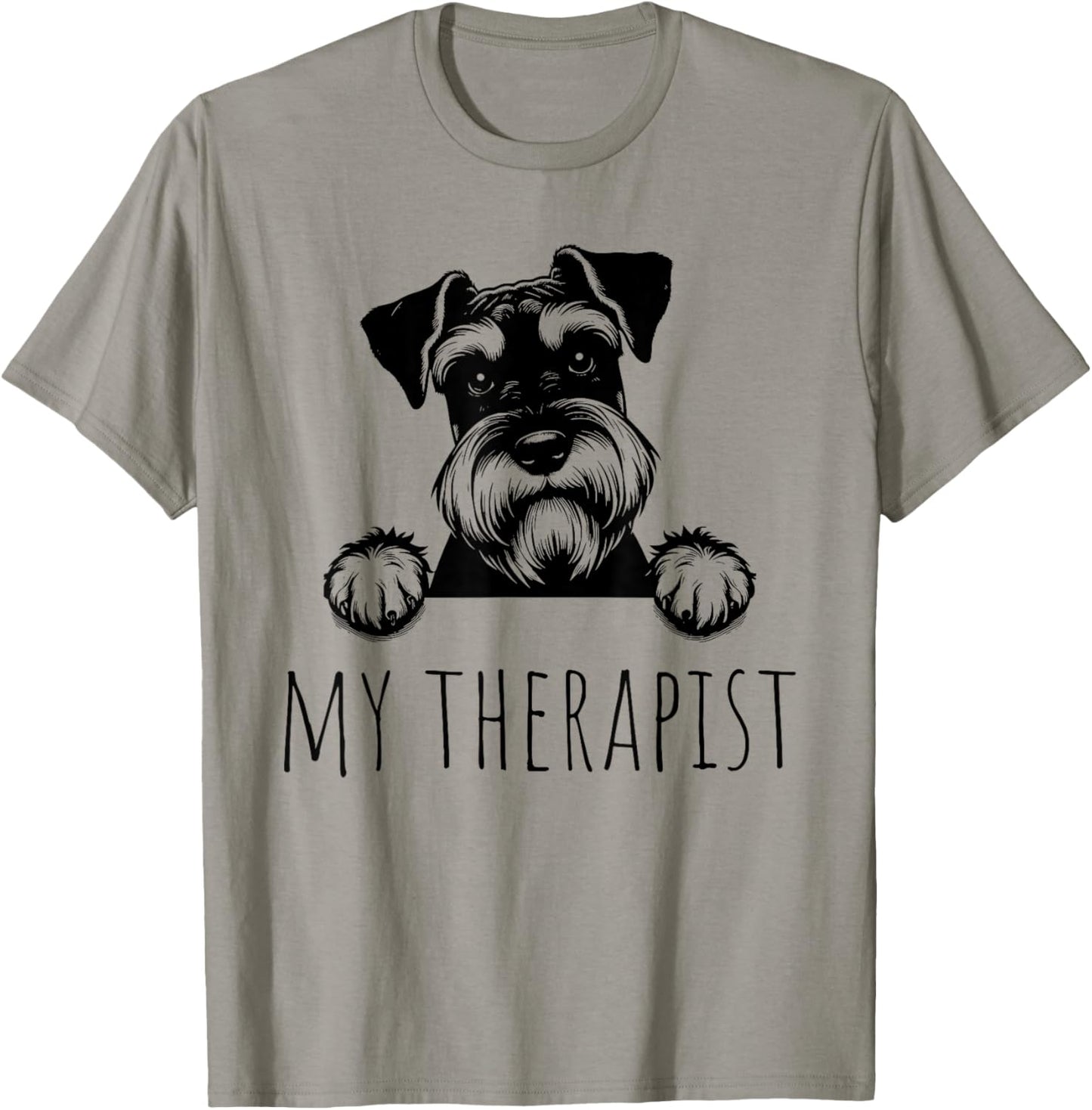 Miniature Schnauzer Funny Dog Owner T-Shirt - T-Shirt | Sand