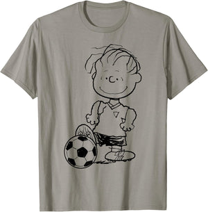 Peanuts Football Linus Van Pelt Skills T-Shirt - T-Shirt | Sand