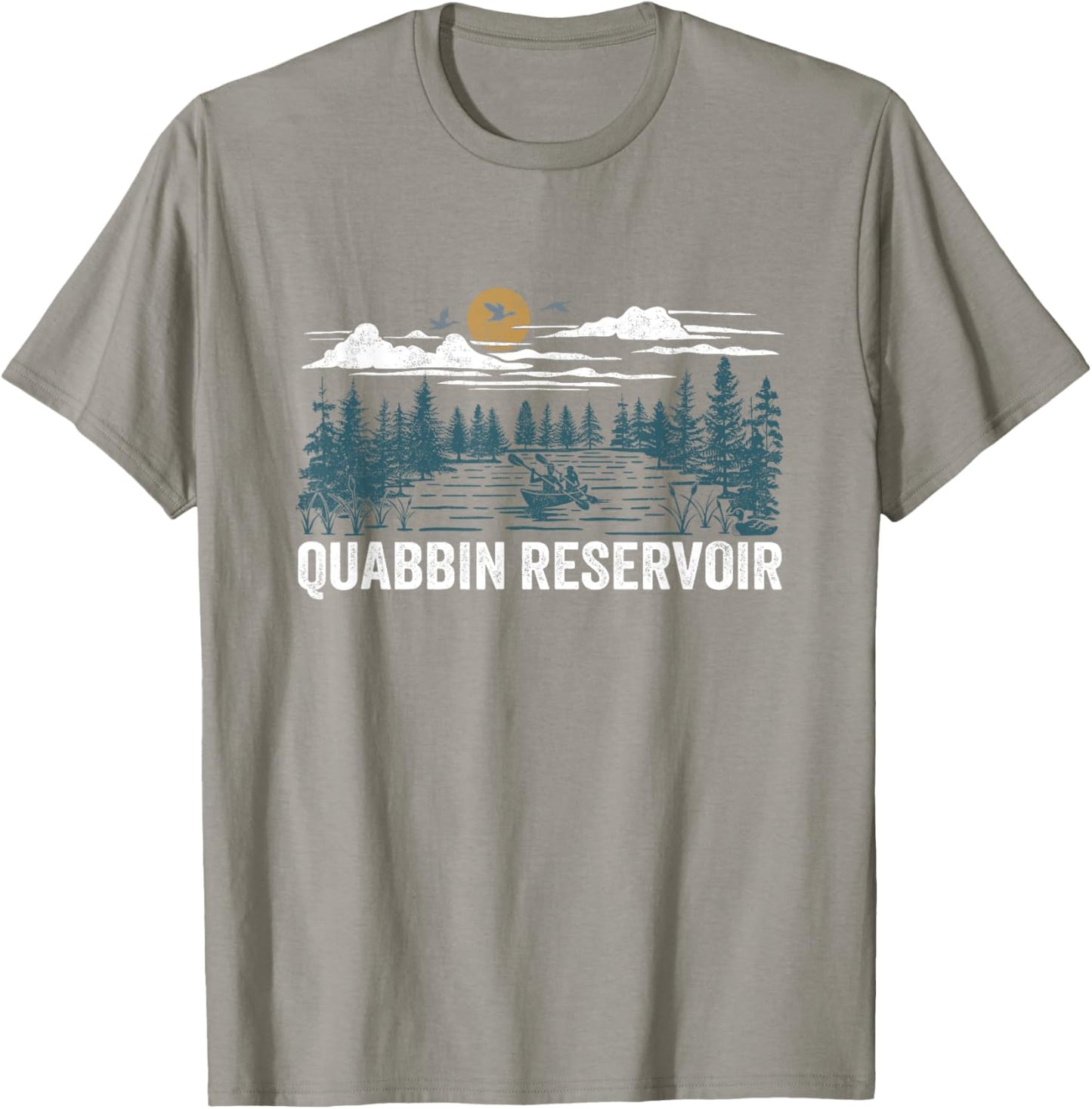 Quabbin Reservoir Massachusetts T-Shirt - T-Shirt | Sand