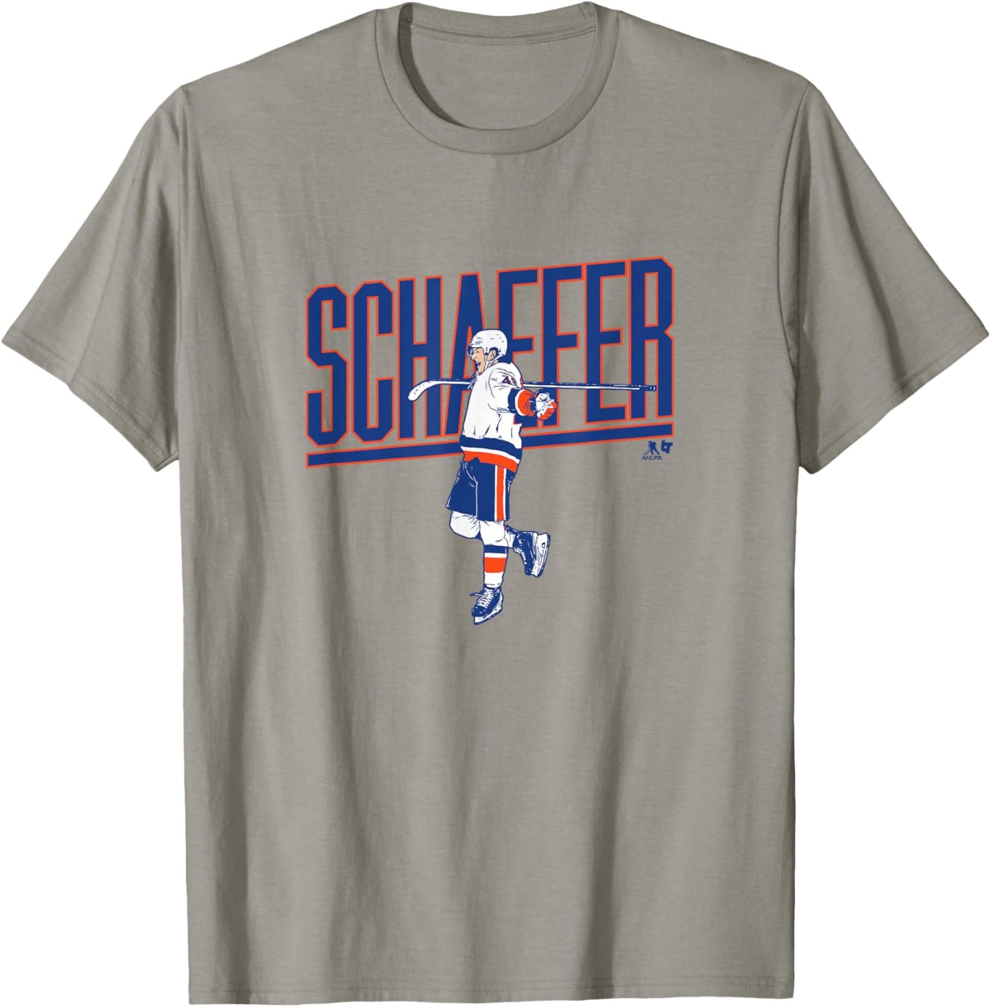 Matthew Schaefer - Name Pose - New York Hockey T-Shirt - T-Shirt | Sand