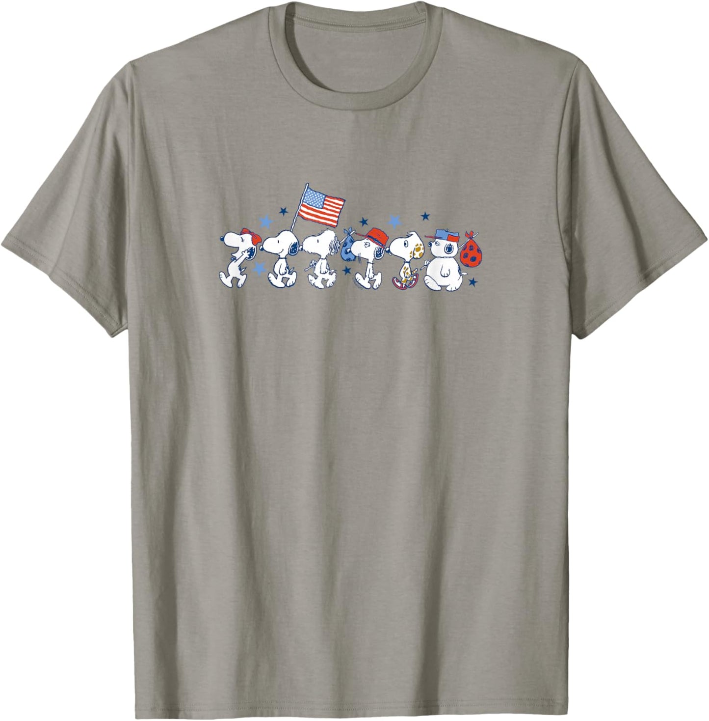 Snoopy & Siblings - Americana Parade T-Shirt - T-Shirt | Sand