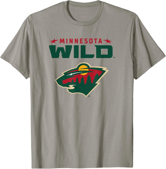 Minnesota Wild Power Play Gray Officially Licensed T-Shirt - T-Shirt | Sand