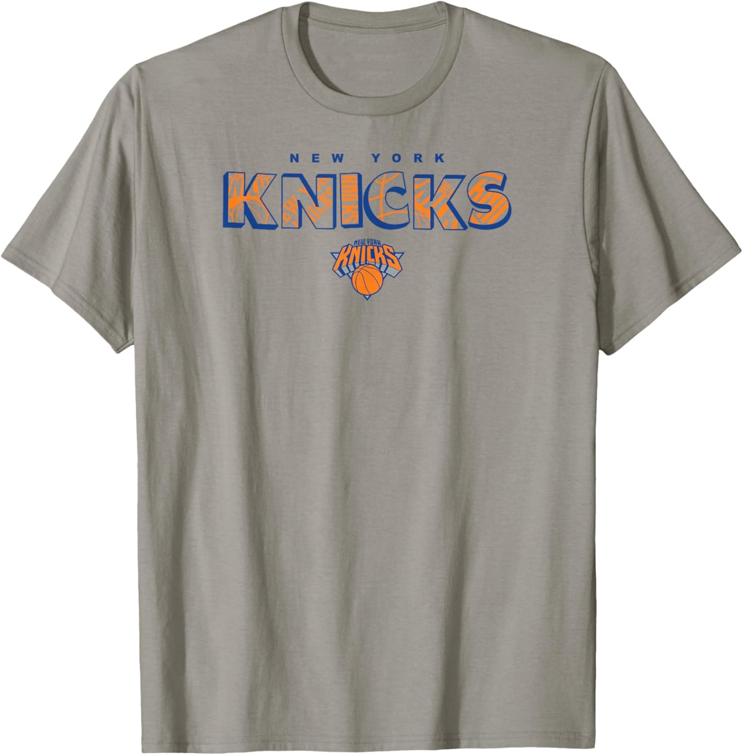 NBA - New York Knicks Logo Knockout Weiß T-Shirt - T-Shirt | Sand