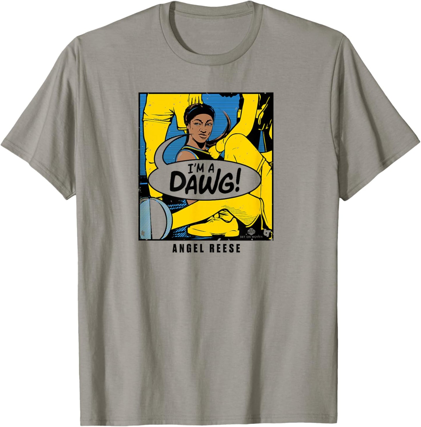 Angel Reese - I'm a Dawg - Chicago Basketball T-Shirt - T-Shirt | Sand