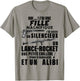 Funny Papa J'Ai Une Fille Magnifique Et Un Une Fille Magnifique Et Un Silent T-Shirt - T-Shirt | Sand