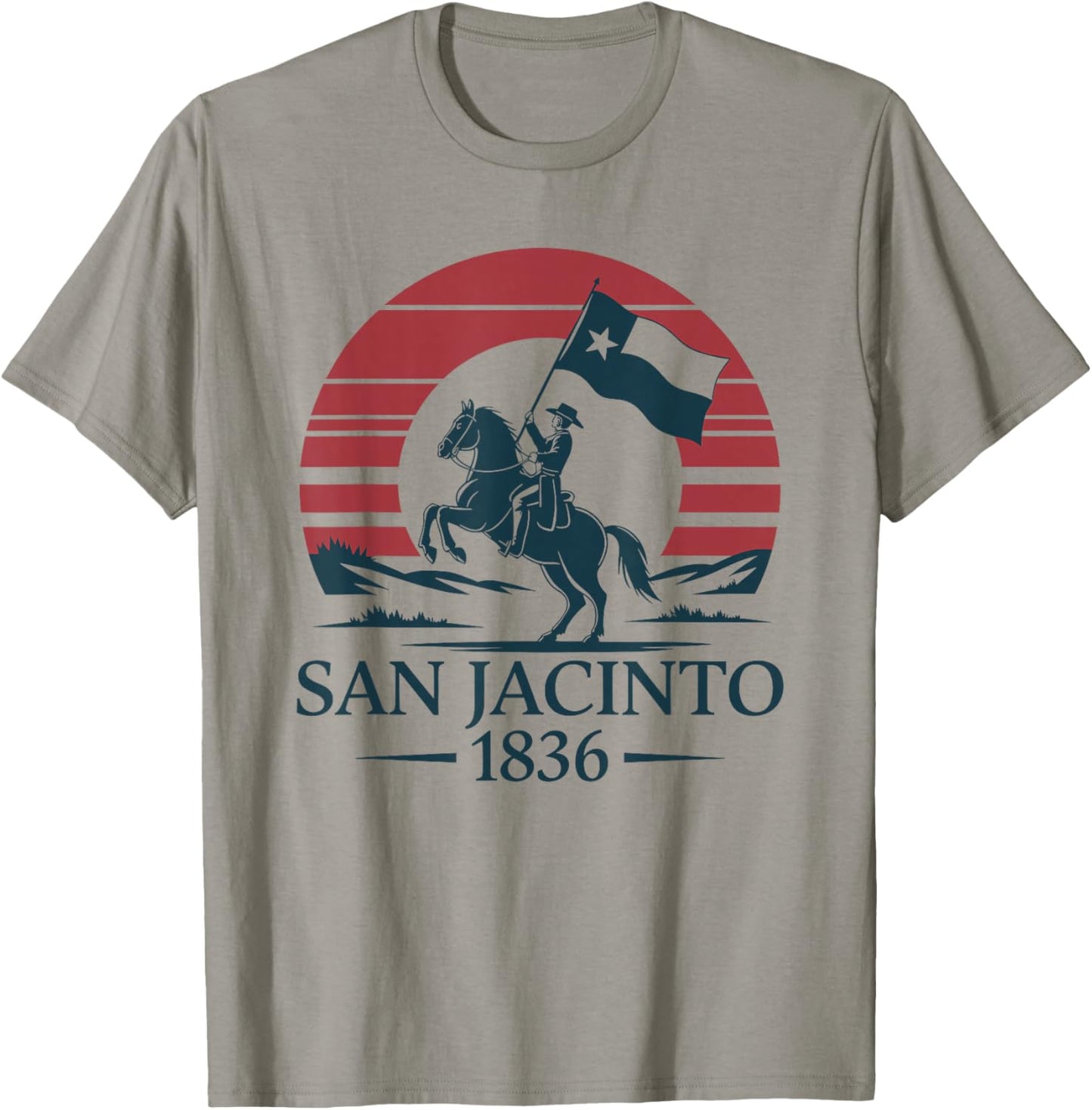 San Jacinto 1836, Texas History Independence Day T-Shirt - T-Shirt | Sand