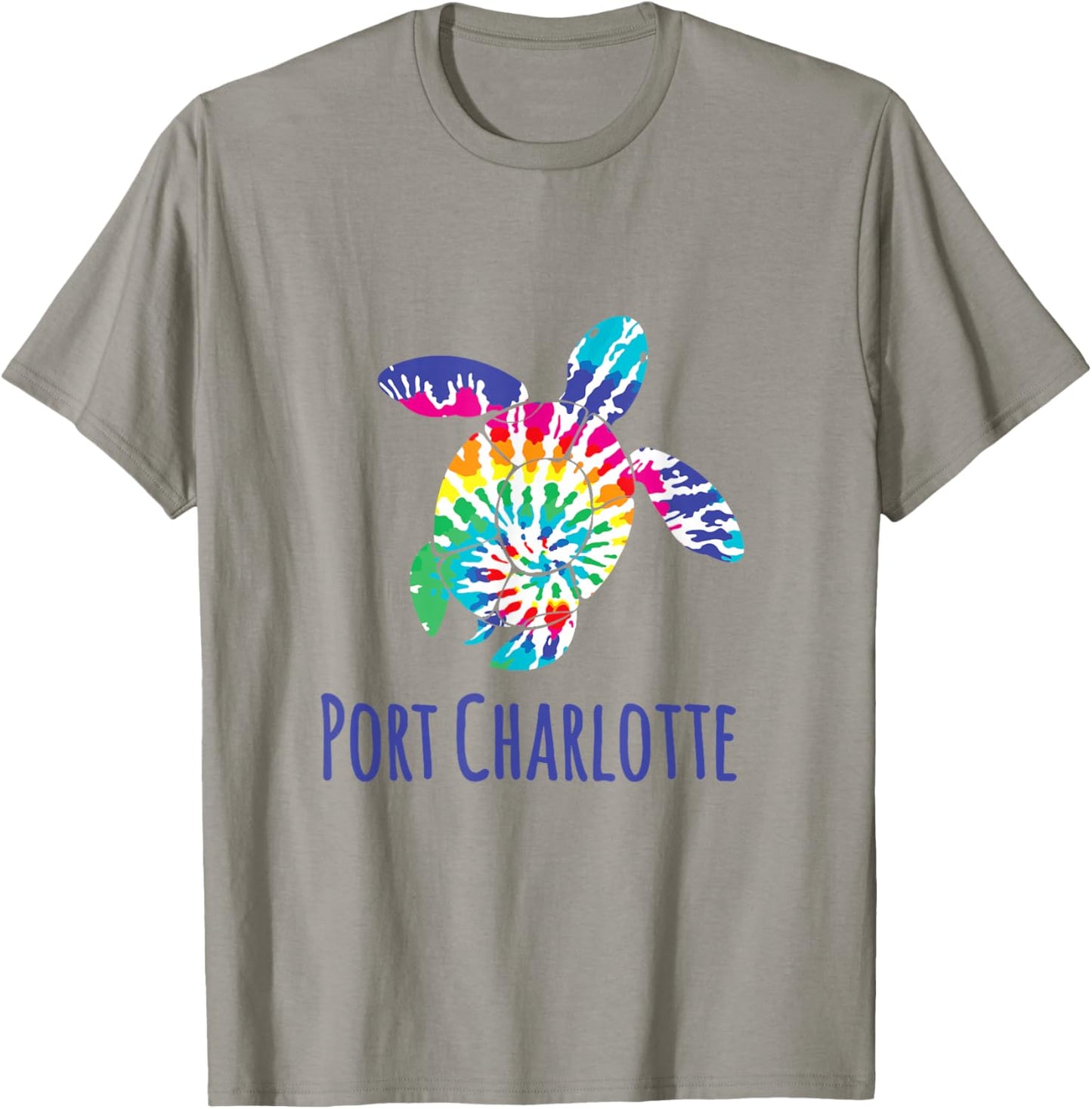 Port Charlotte Beach Florida Tie Dye Batik Loggerhead Turtle T-Shirt - T-Shirt | Sand