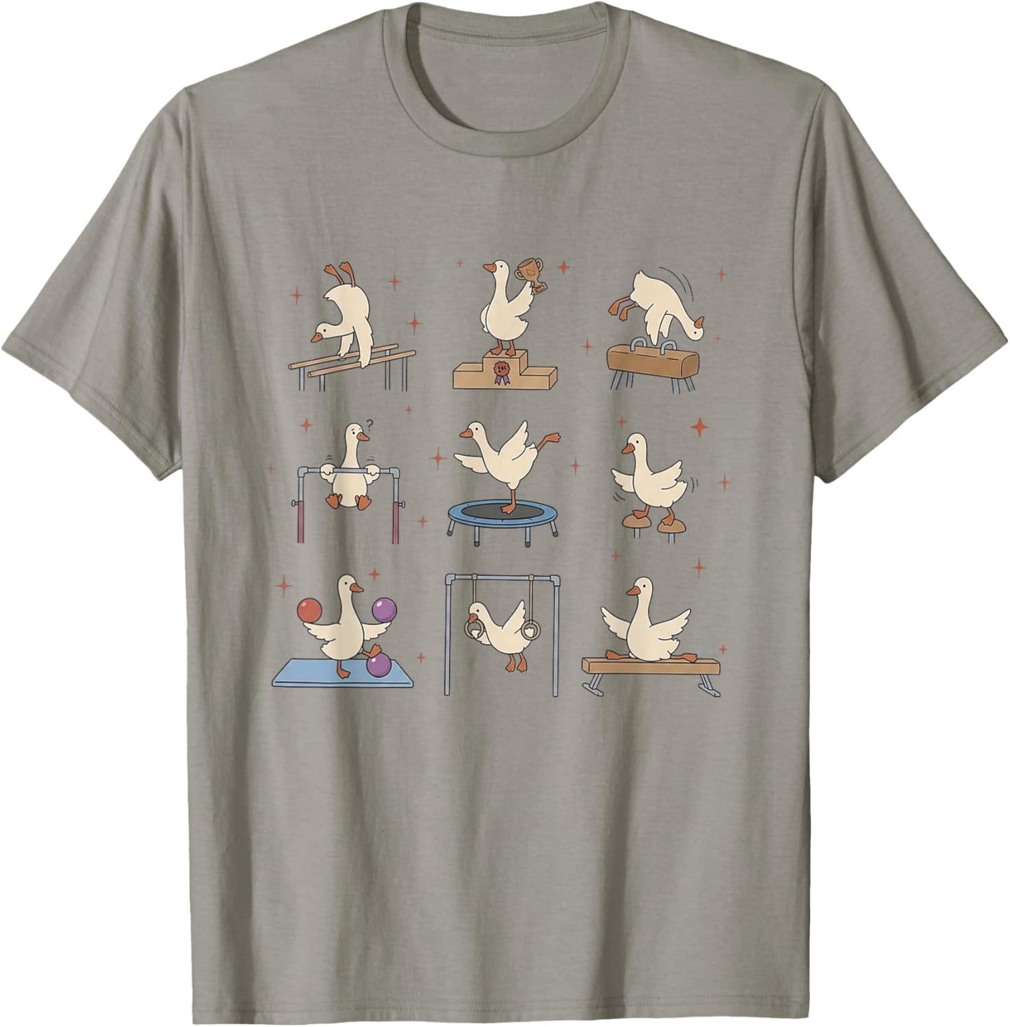 Women Silly Goose Gymnastics Coach Team Gymnast T-Shirt - T-Shirt | Sand