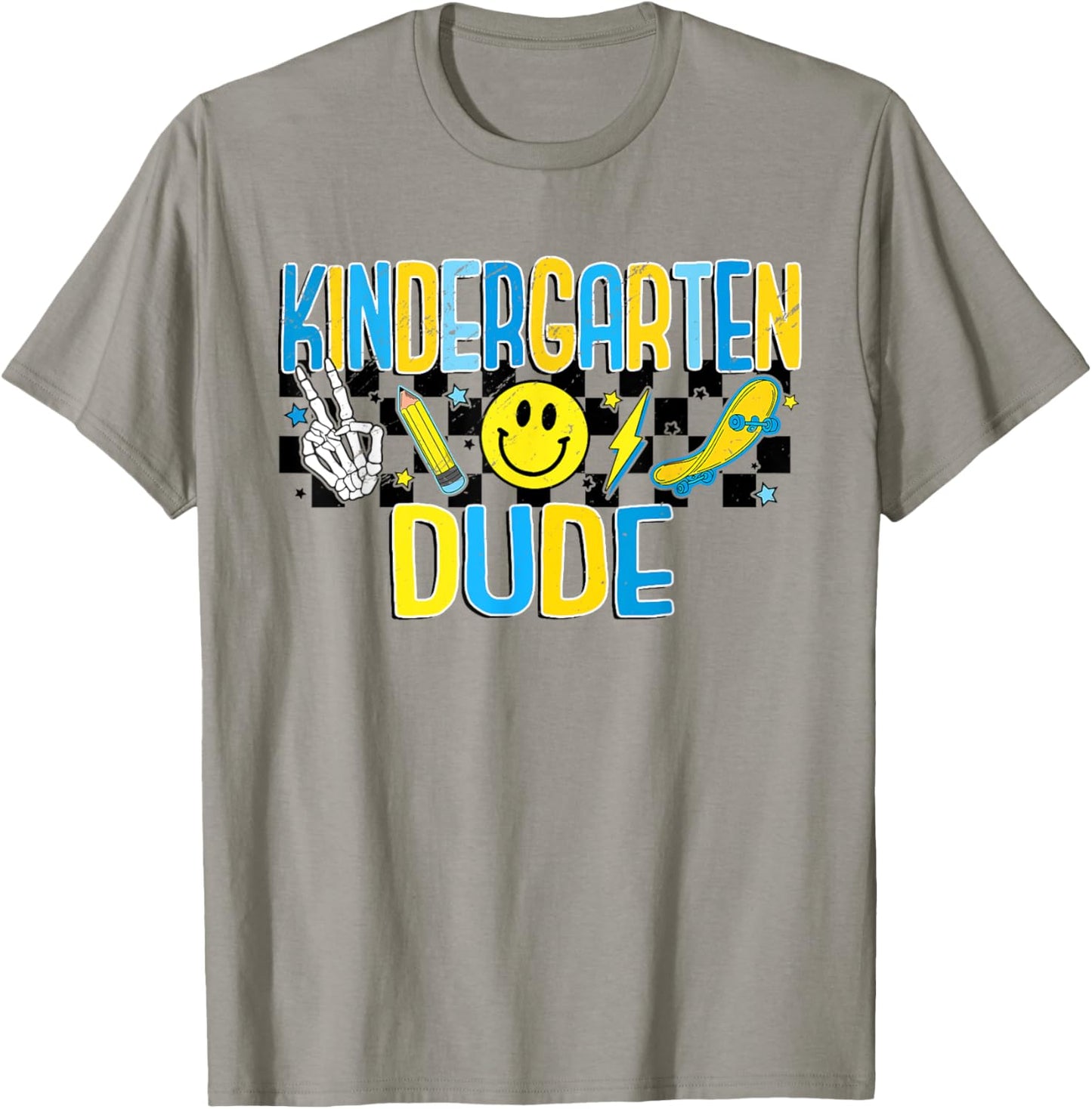 Retro Kindergarten DUDE Boys Roller Skate Toddler Kids T-Shirt - T-Shirt | Sand