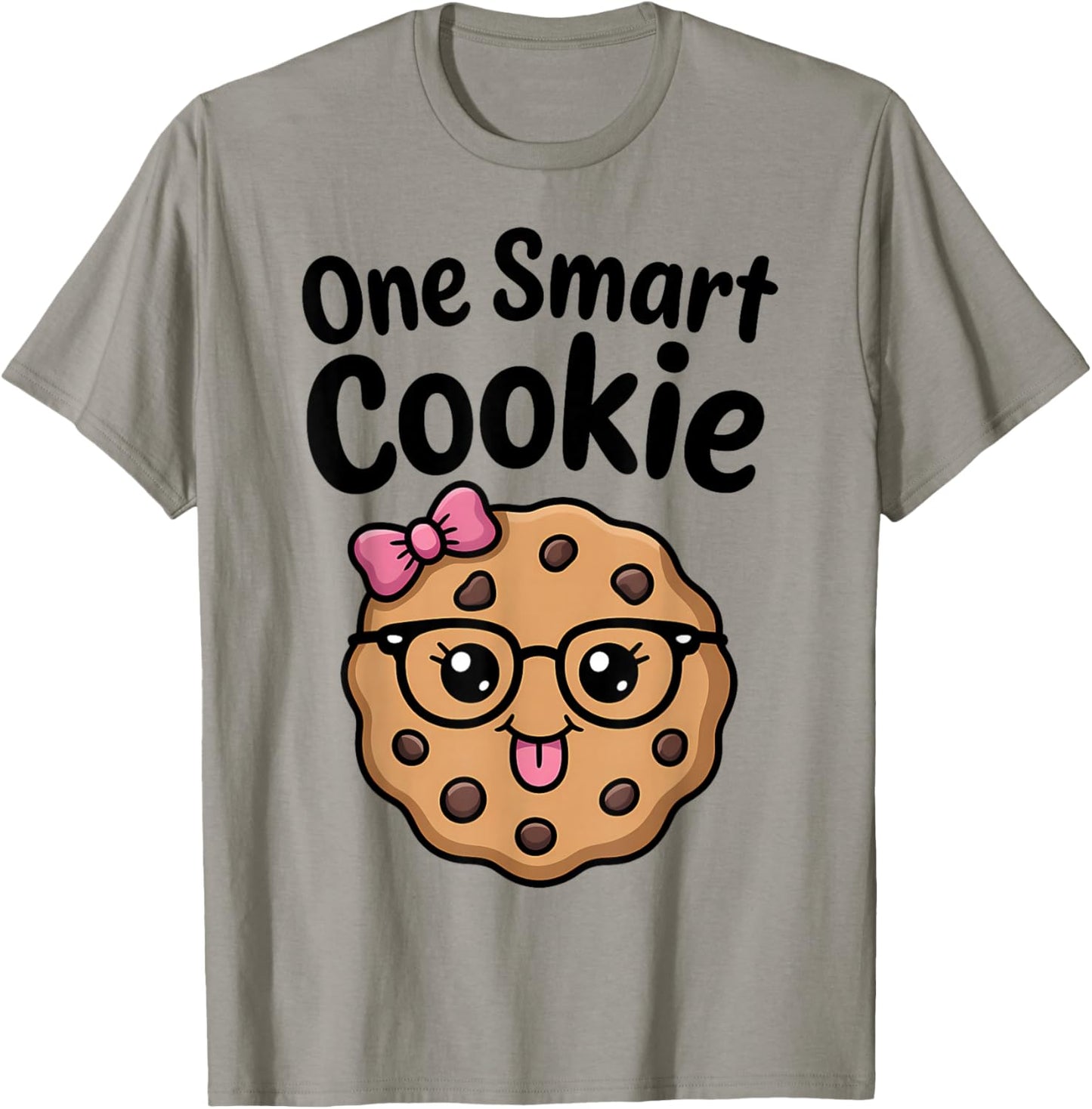 One Smart Cookie Funny Chocolate Chip Cookie T-Shirt - T-Shirt | Sand