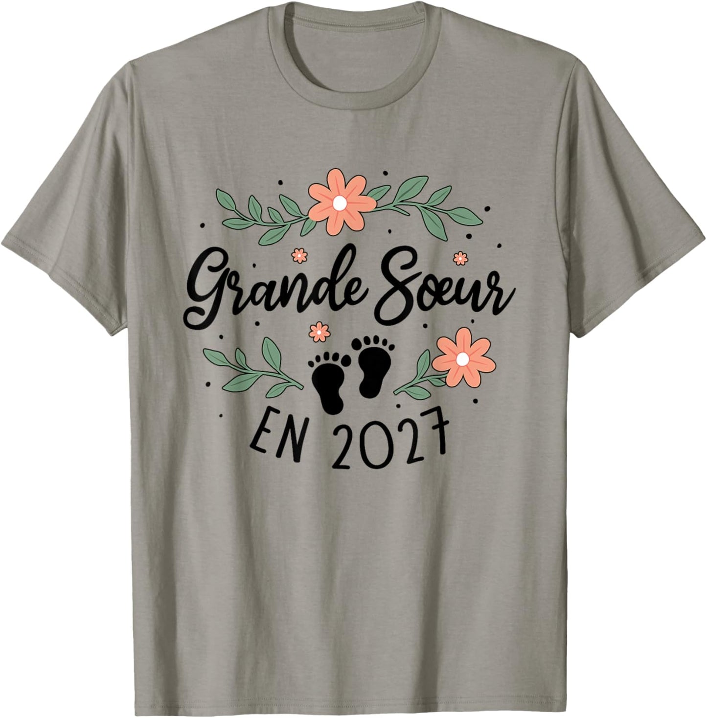 Future Grande Sœur 2027 Annonce Bébé Tu Vas Être Grande Sœur T-Shirt - T-Shirt | Sand