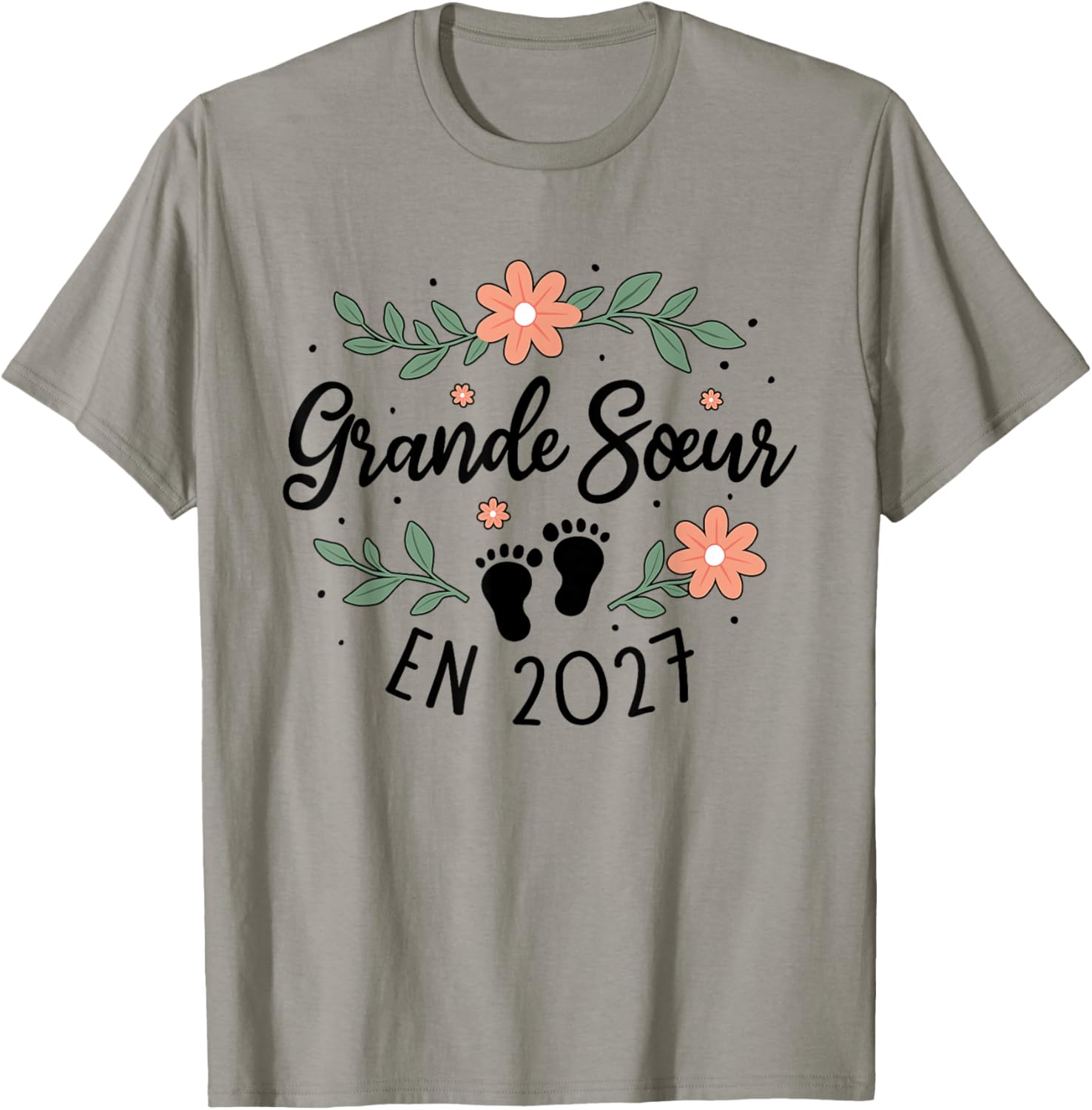 Future Grande Sœur 2027 Annonce Bébé Tu Vas Être Grande Sœur T-Shirt - T-Shirt | Sand