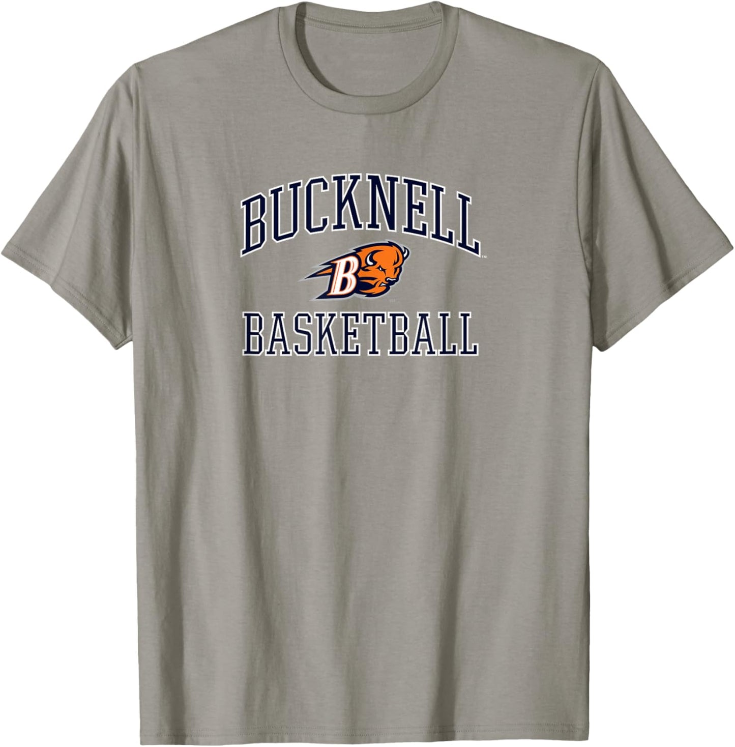 Bucknell Bison Basketball Screen Orange Officially Licensed T-Shirt - T-Shirt | Sand