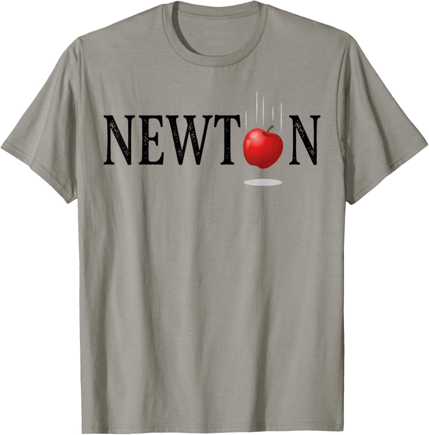 Newton Apple Gravity Science Funny T-Shirt - T-Shirt | Sand