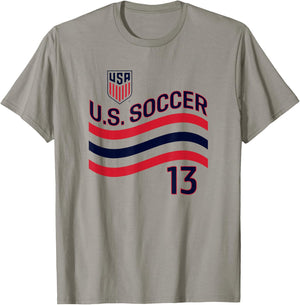 Tim Ream 13 White USMNT Officially Licensed T-Shirt - T-Shirt | Sand